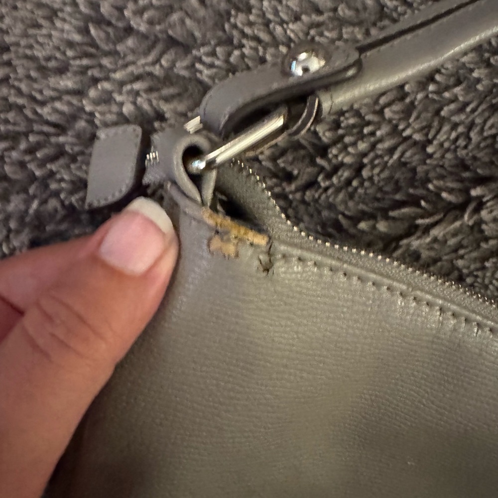 JENNA KATOR Gray Shoulder Bag Silver hardware - Picture 6 of 16